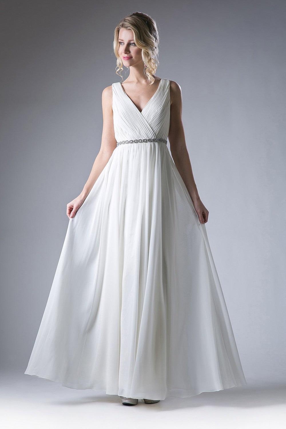 Formal Long Prom Dress Sleeveless - The Dress Outlet Cinderella Divine