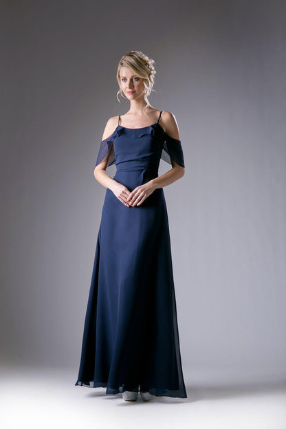 Cinderella Divine CD1018 Long Formal Dress Off Shoulder Bridesmaid