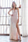 Long Formal Prom Fitted Sequins Evening Dress - The Dress Outlet Cinderella Divine