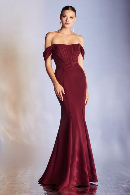 Classic Strapless Prom Long Dress - The Dress Outlet