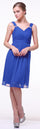 Short Bridesmaids Sleeveless Chiffon Prom Cocktail Dress - The Dress Outlet Cinderella Divine