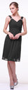 Short Bridesmaids Sleeveless Chiffon Prom Cocktail Dress - The Dress Outlet Cinderella Divine