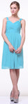 Short Bridesmaids Sleeveless Chiffon Prom Cocktail Dress - The Dress Outlet Cinderella Divine