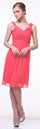 Short Bridesmaids Sleeveless Chiffon Prom Cocktail Dress - The Dress Outlet Cinderella Divine