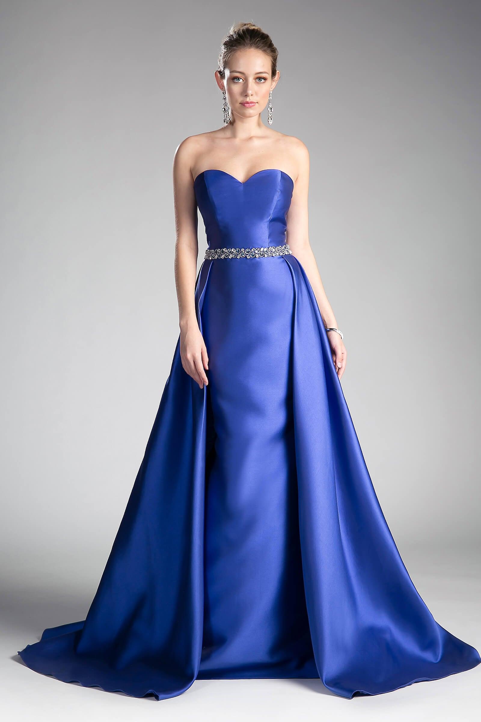 Long Formal Strapless Sweetheart Prom Gown - The Dress Outlet Cinderella Divine