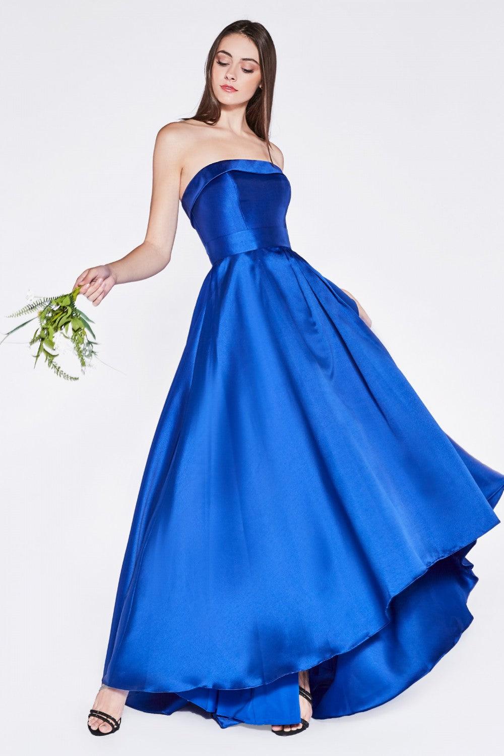 Strapless Long Prom Dress Evening Gown - The Dress Outlet Cinderella Divine