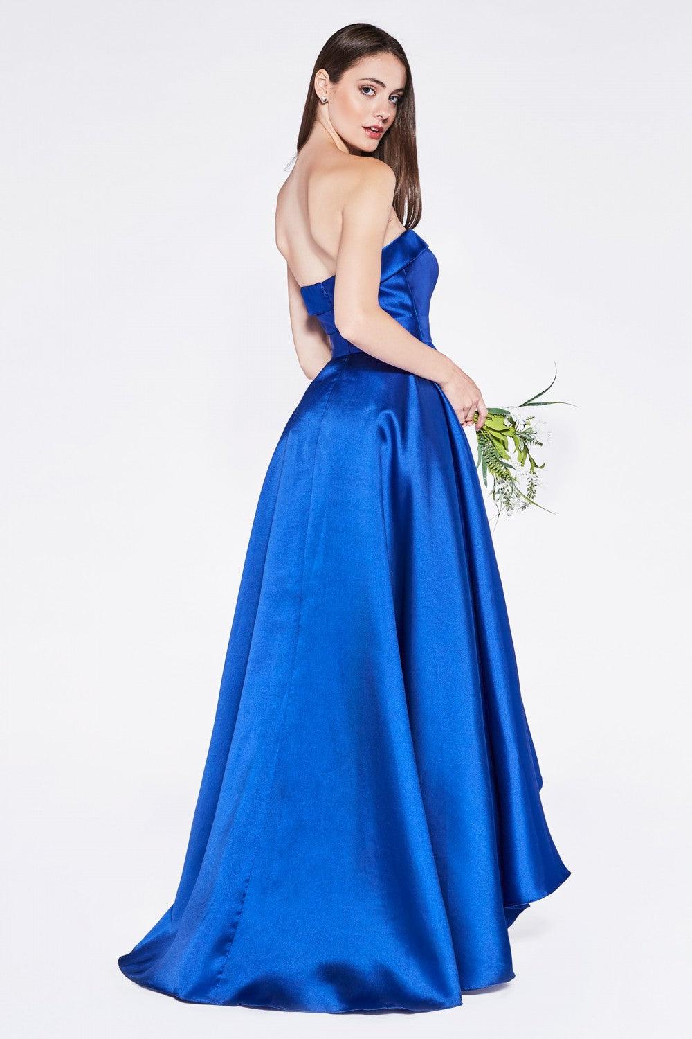 Strapless Long Prom Dress Evening Gown - The Dress Outlet Cinderella Divine