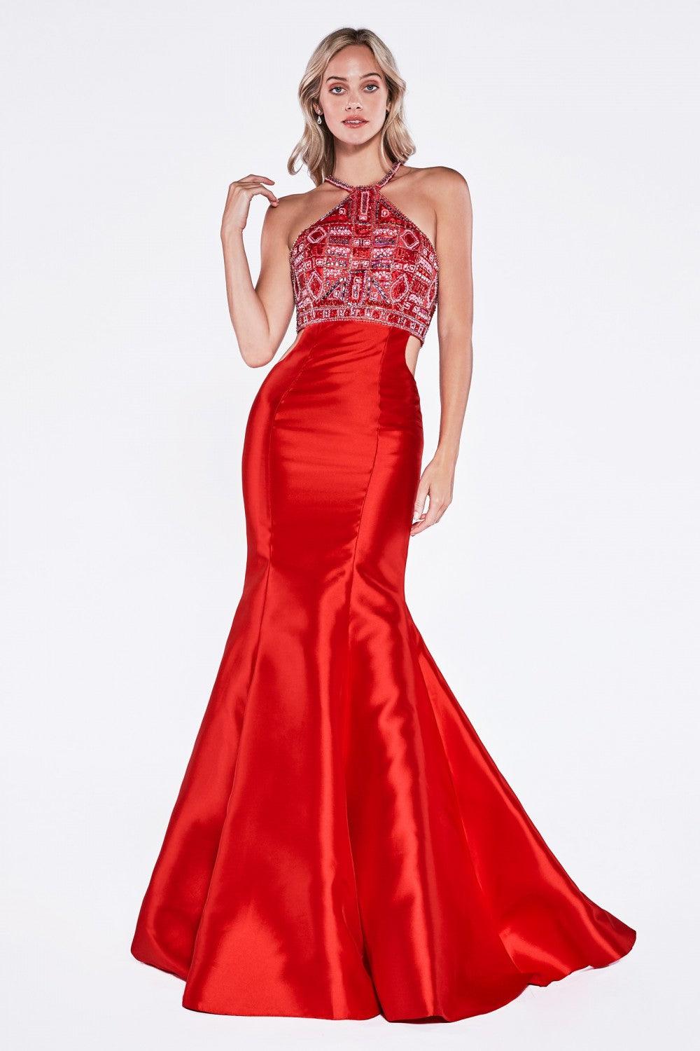 Sexy Long Fitted Prom Dress - The Dress Outlet Cinderella Divine