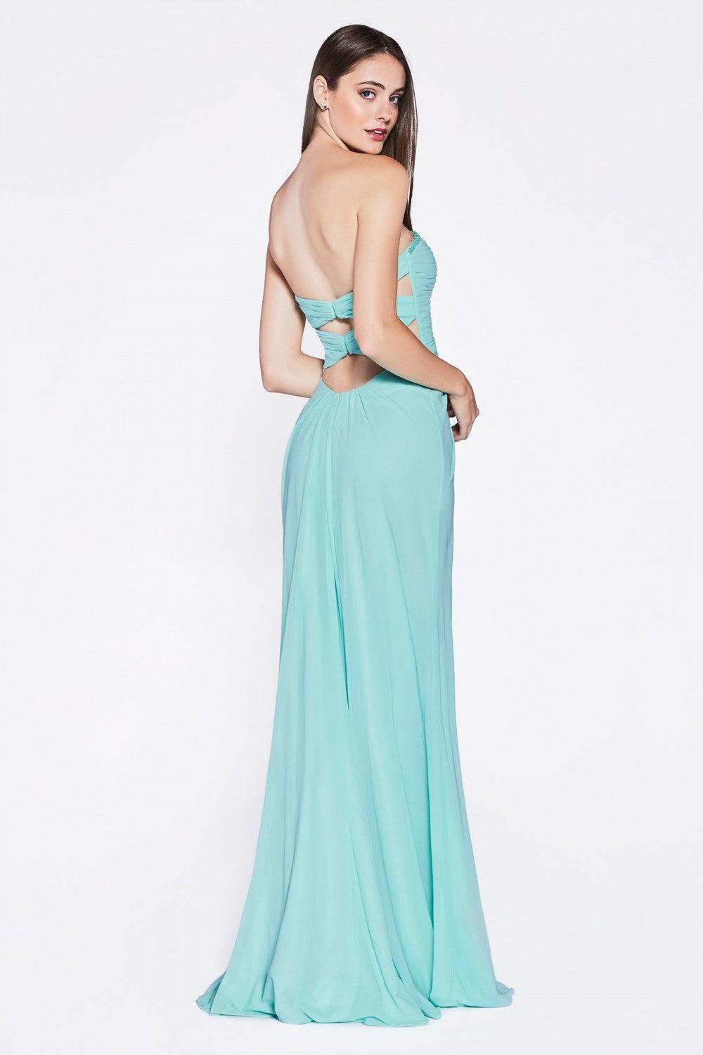 Strapless Long Formal Dress Evening Gown - The Dress Outlet Cinderella Divine