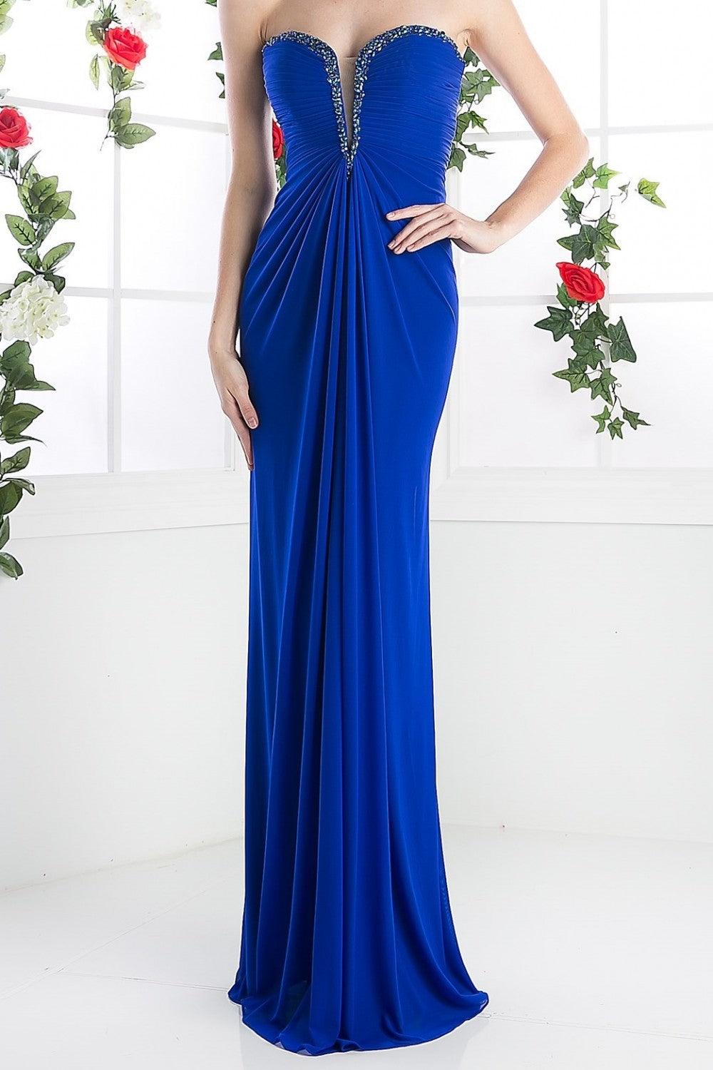 Strapless Long Formal Dress Evening Gown - The Dress Outlet Cinderella Divine