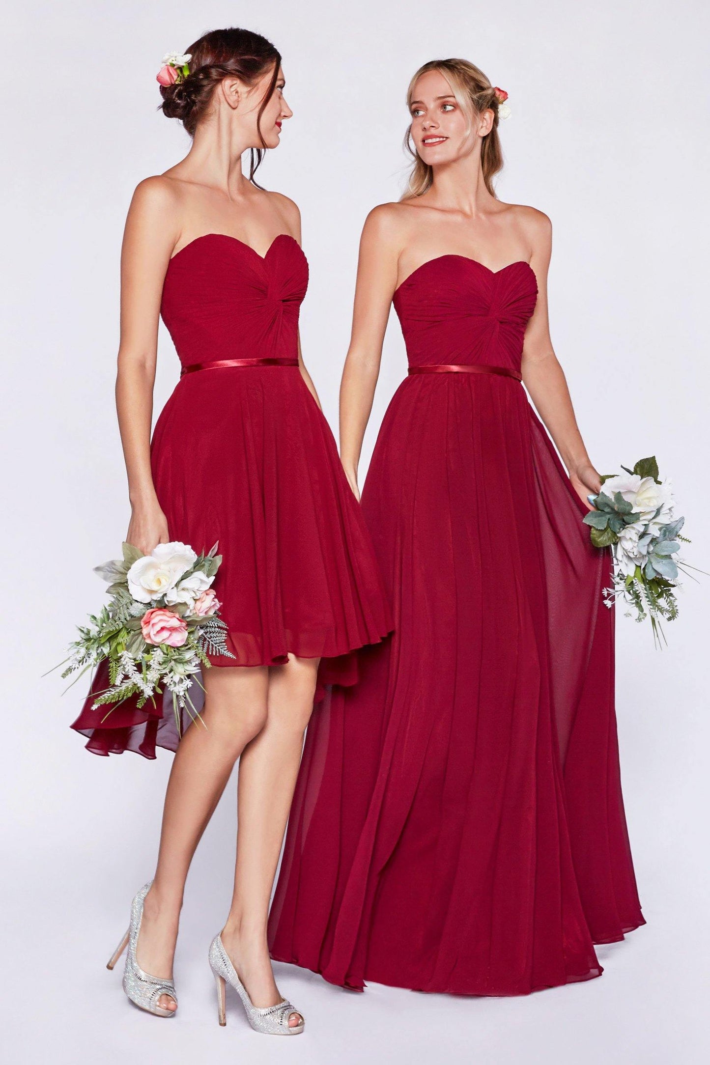 Bridesmaids Long Formal Strapless Prom Dress - The Dress Outlet Cinderella Divine