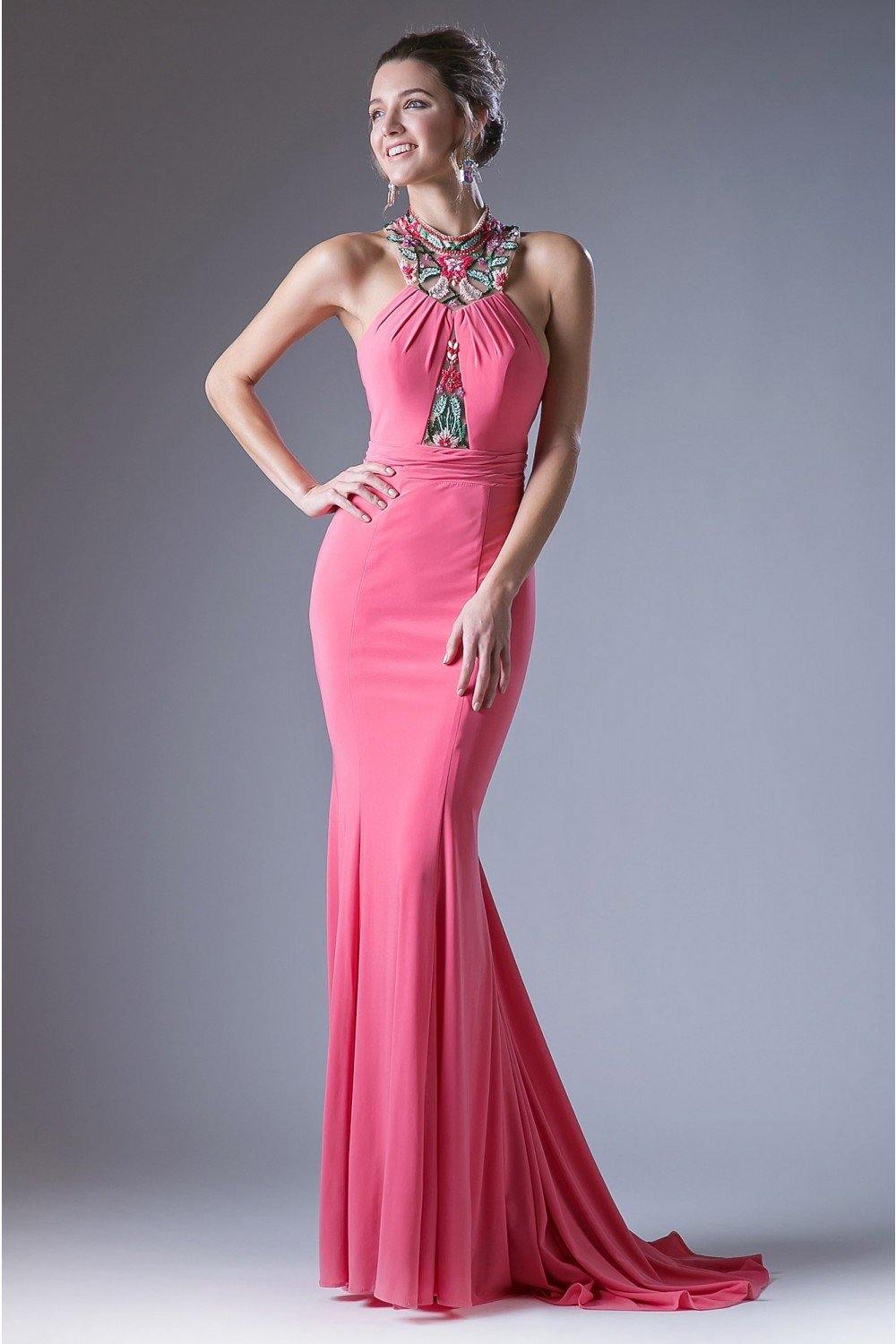 Prom Long Fitted Dress - The Dress Outlet