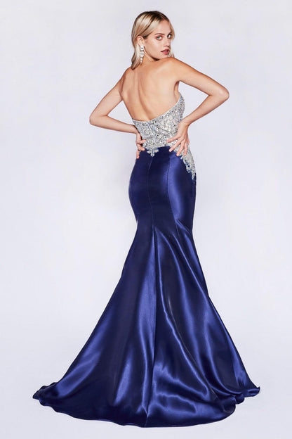 Sexy Strapless Long Prom Dress - The Dress Outlet Cinderella Divine