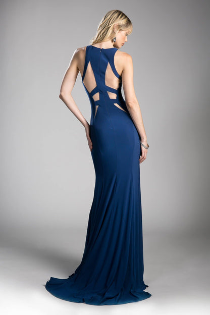Long Prom Dress Open Back Gown Formal - The Dress Outlet Cinderella Divine