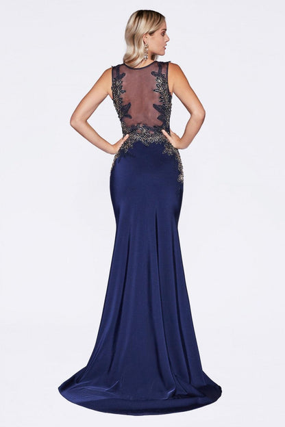 Prom Long Dress Sleeveless Evening Gown - The Dress Outlet Cinderella Divine