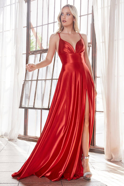 Bridesmaids Long Formal Evening Prom Dress Red