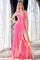 Bridesmaids Long Formal Evening Prom Dress Neon Pink