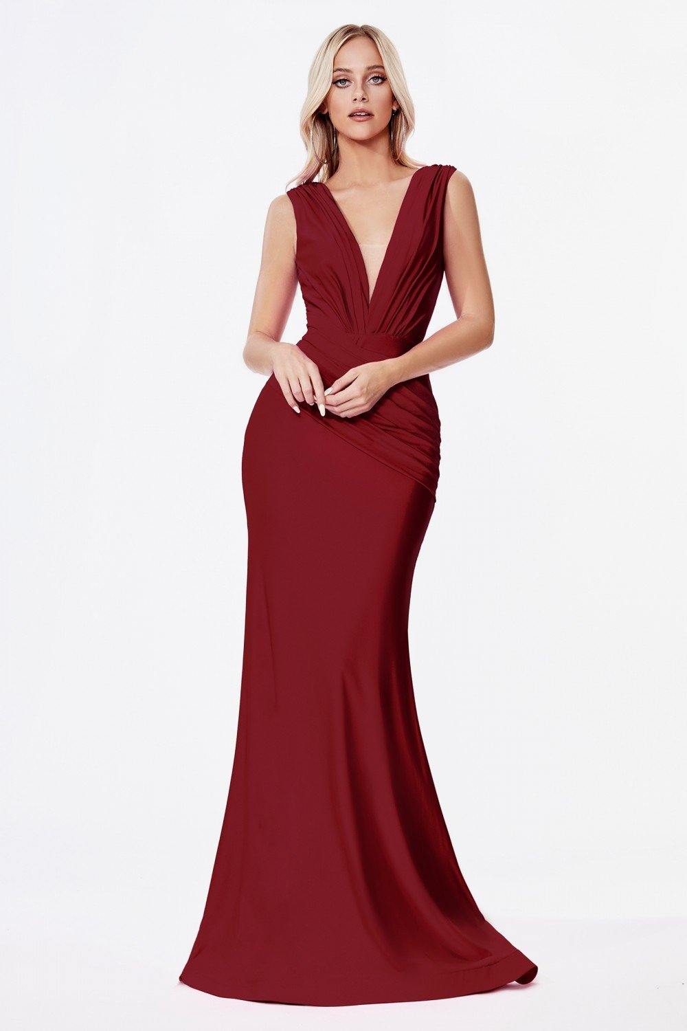 Fitted Long Prom Dress - The Dress Outlet