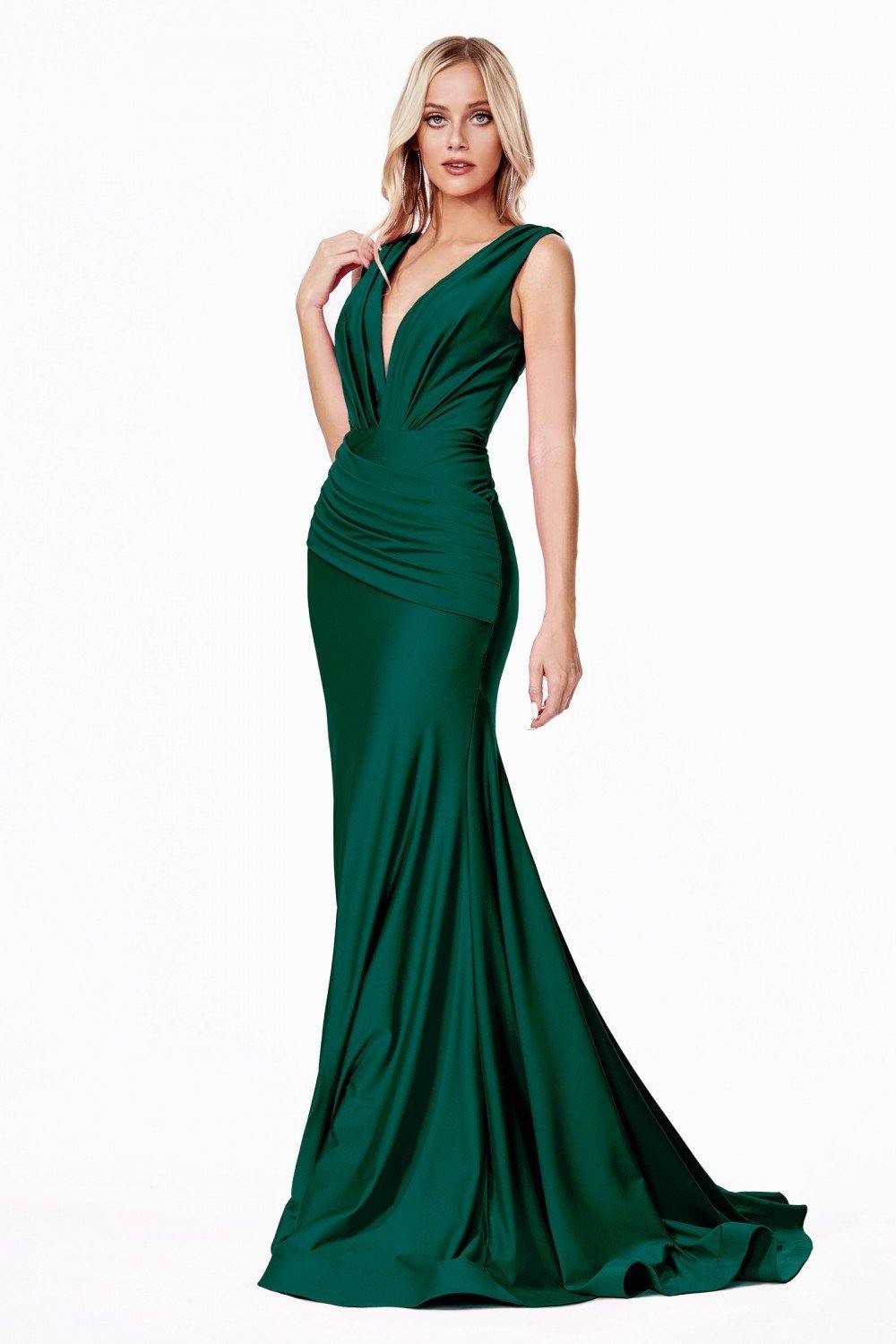 Fitted Long Prom Dress - The Dress Outlet