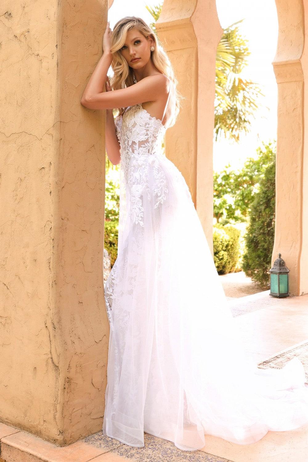 Off White Cinderella Divine CD931W Long Formal Bridal Wedding Dress for ...