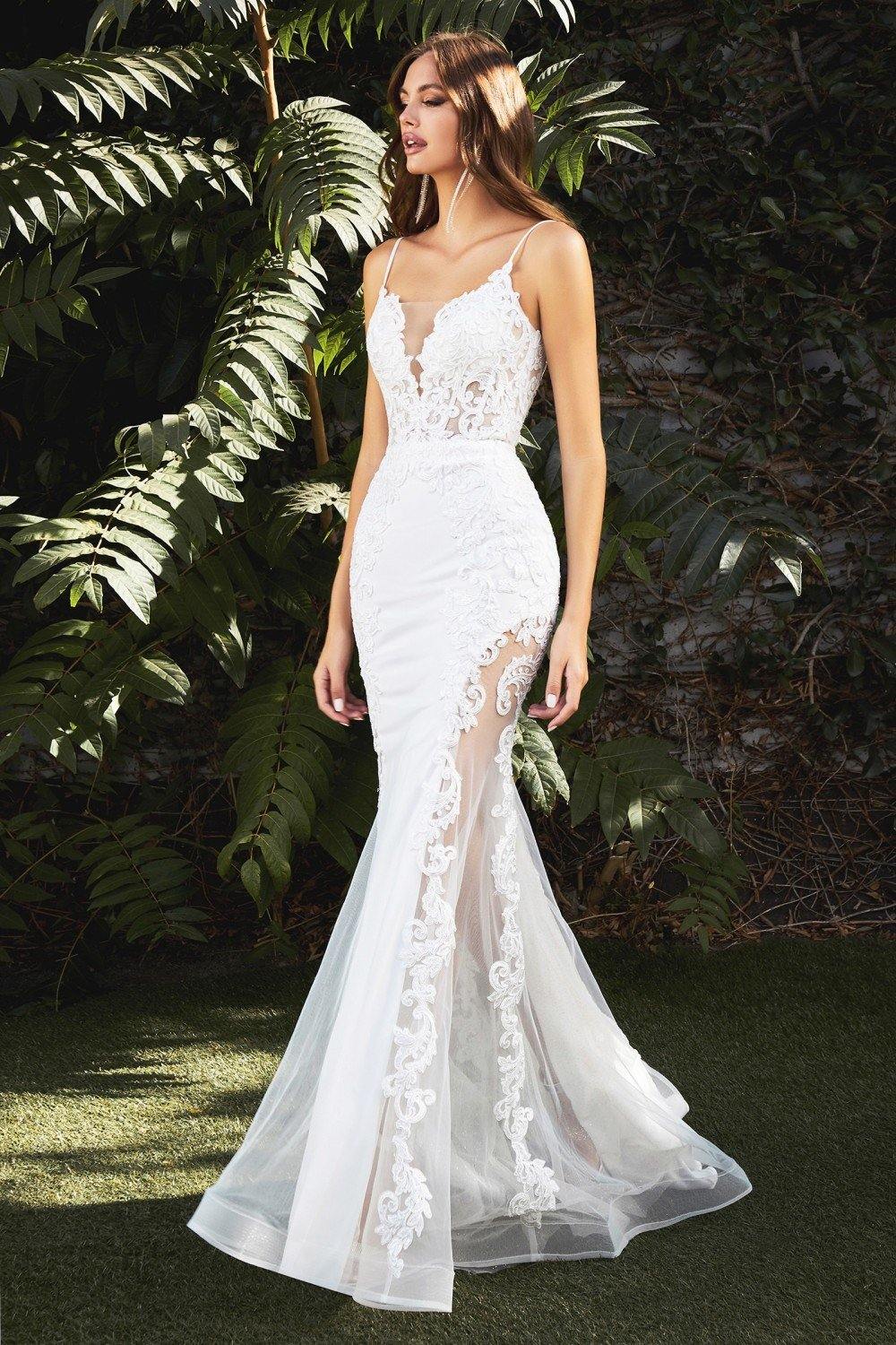 Mermaid Illusion Wedding Dress - The Dress Outlet