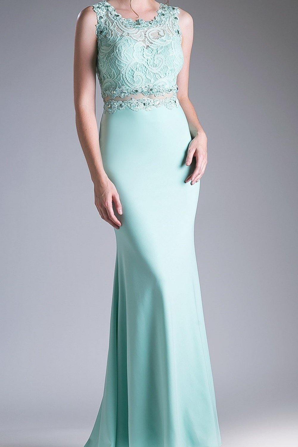 Formal Fitted Long Dress Evening Gown - The Dress Outlet Cinderella Divine