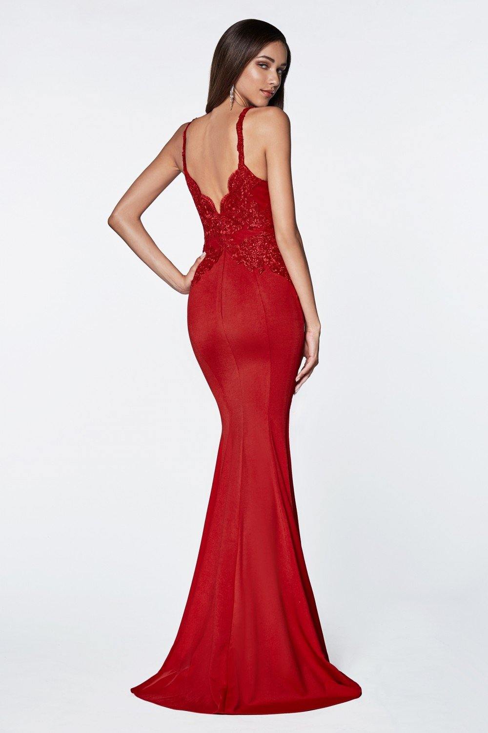 Long Fitted Formal Dress Sexy Prom Gown - The Dress Outlet