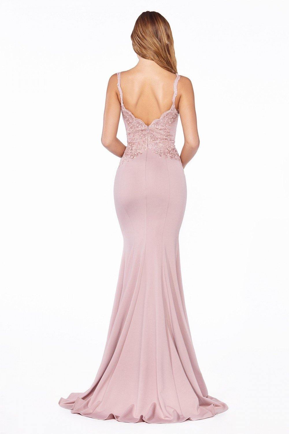 Long Fitted Formal Dress Sexy Prom Gown - The Dress Outlet Cinderella Divine