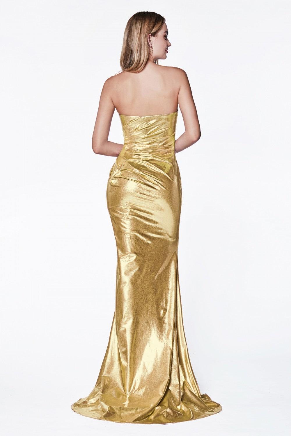 Long Sexy Strapless Fittted Long Dress - The Dress Outlet Cinderella Divine