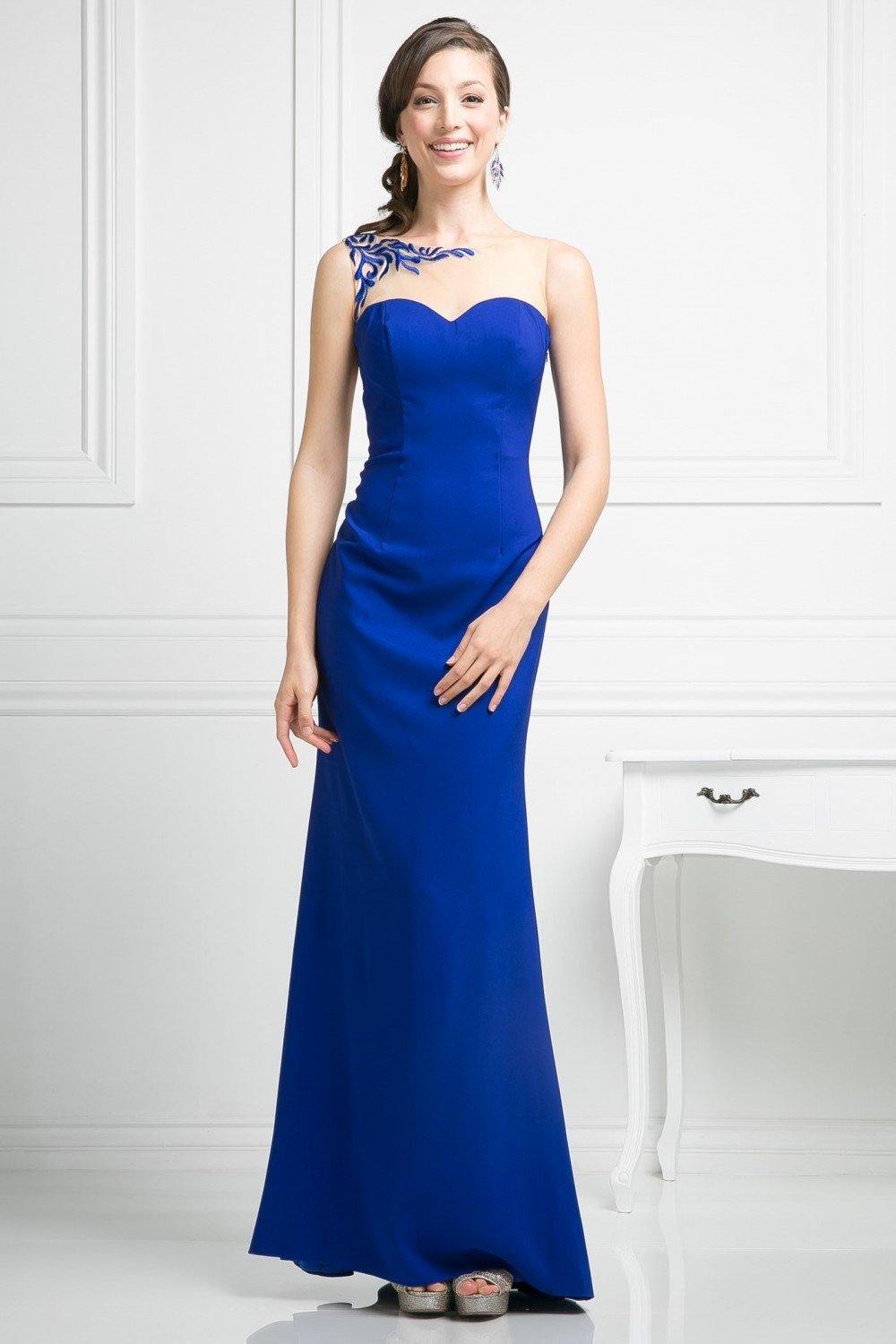 Formal Long Fitted Dress - The Dress Outlet