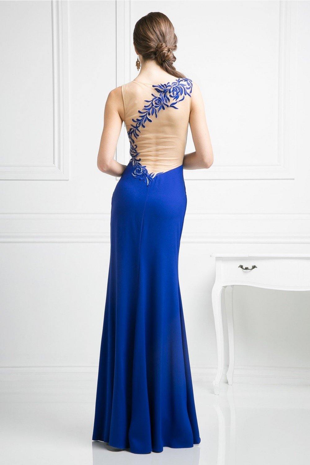 Formal Long Fitted Dress - The Dress Outlet