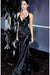 Long Fitted Prom Dress Black
