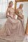 Long A Line Prom Metallic Dress Evening Gown - The Dress Outlet