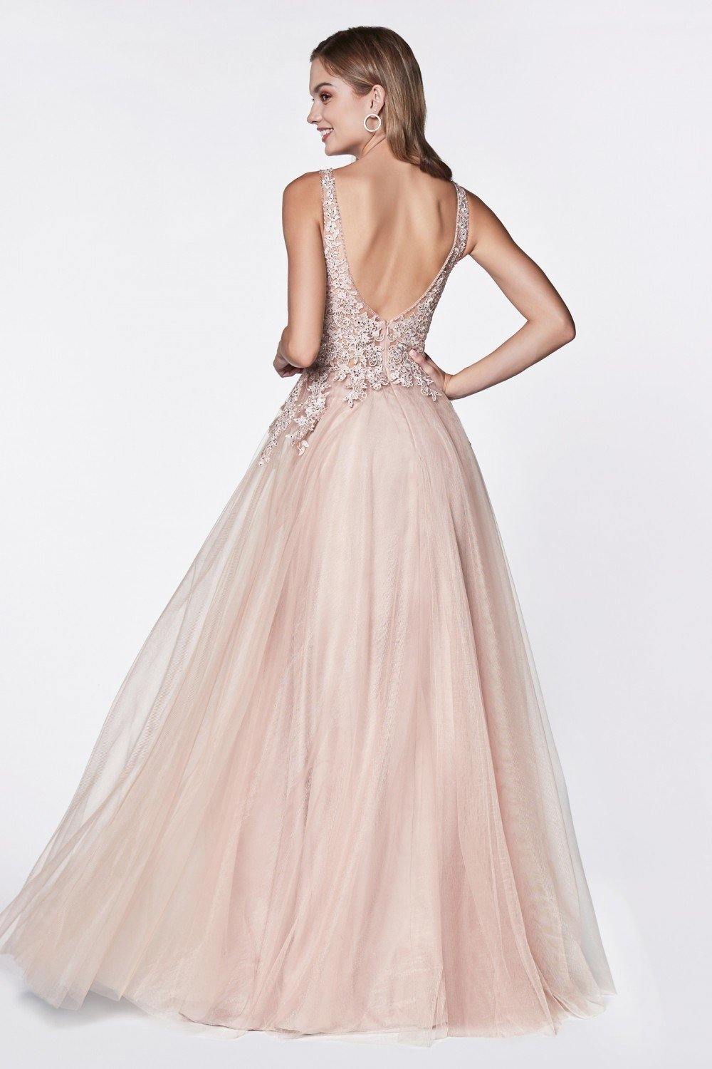Long Sleeveless Evening Gown Formal Dress - The Dress Outlet Cinderella Divine