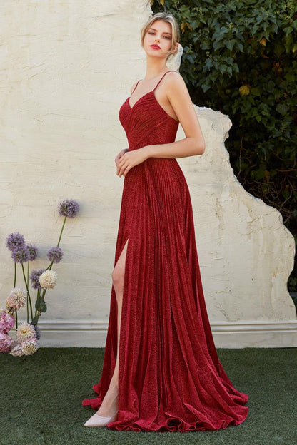 Sexy Long Prom Dress with High Slit - The Dress Outlet Cinderella Divine
