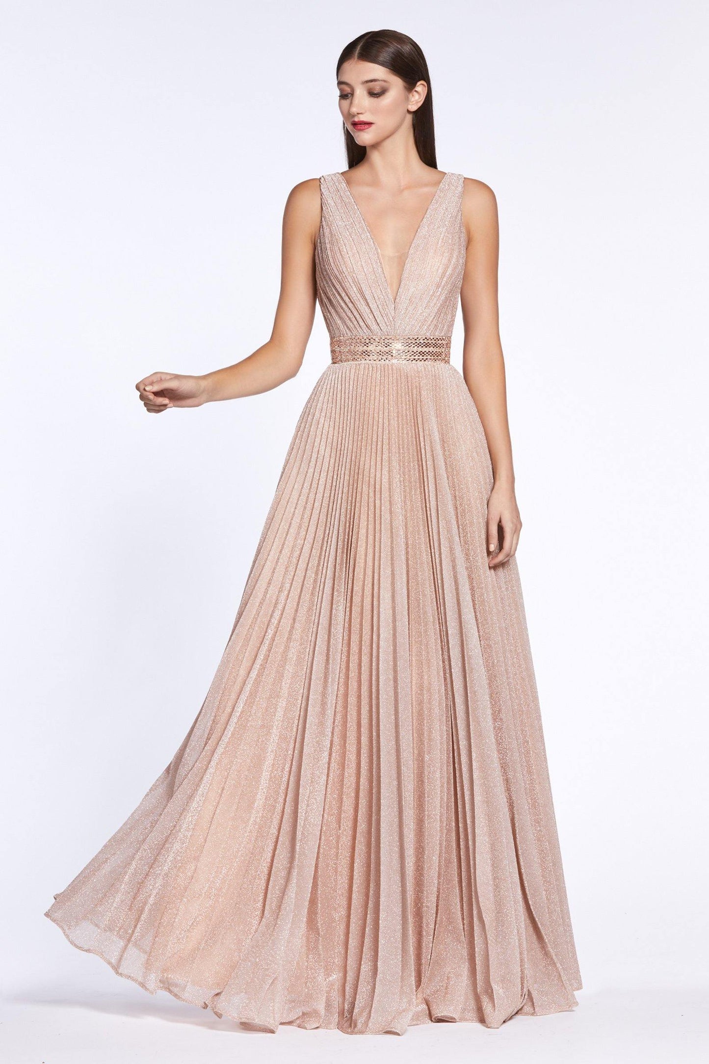 Long Formal Sleeveless Evening Prom Dress - The Dress Outlet Cinderella Divine