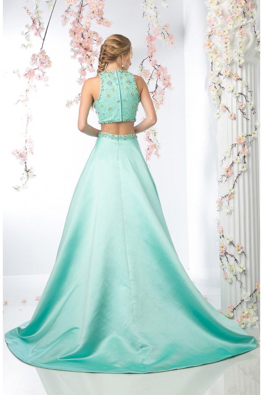 Two Piece Sexy Prom Dress - The Dress Outlet