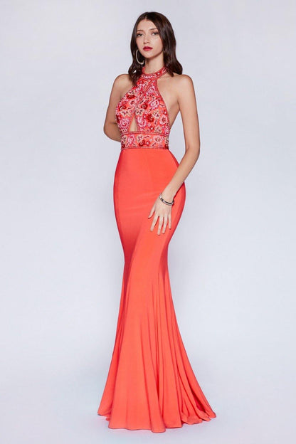 Sexy Long Fitted Evening Gown Formal Dress - The Dress Outlet Cinderella Divine