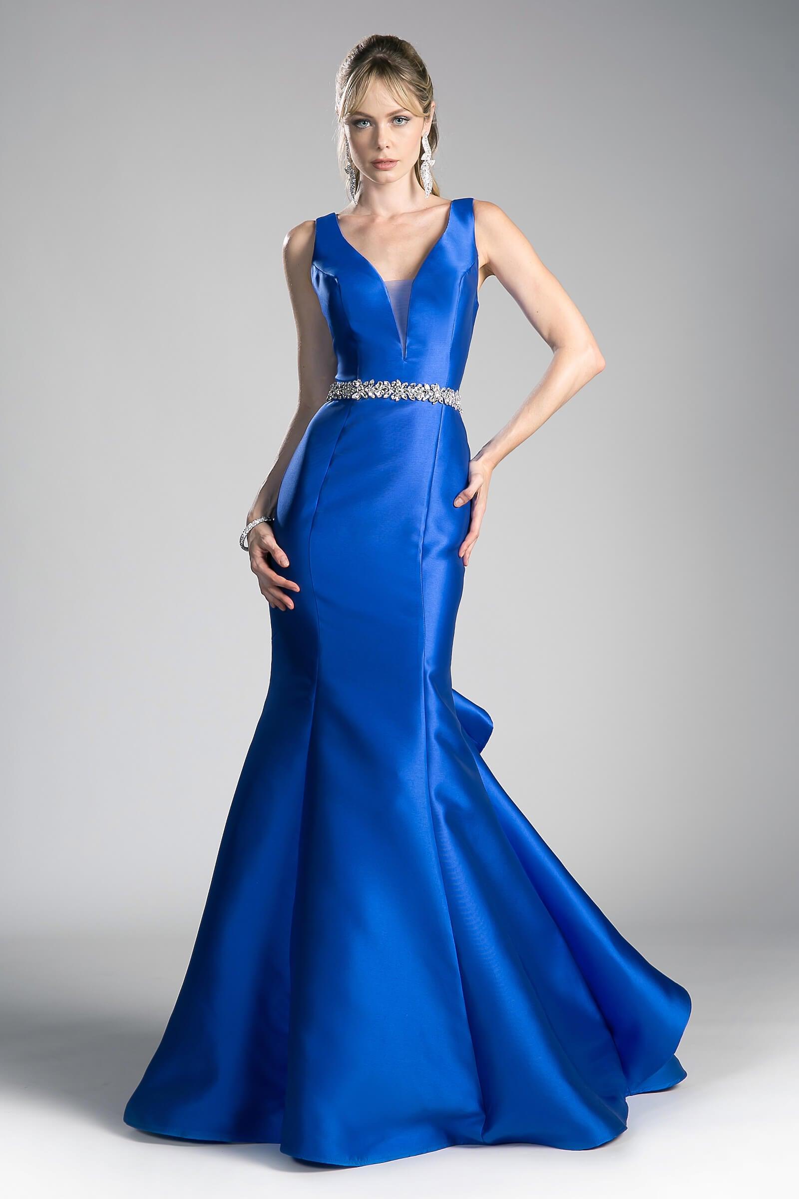 Prom Long Sleeveless Mermaid Evening Gown - The Dress Outlet Cinderella Divine