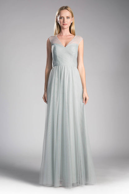 Long Plus Size Formal Dress Bridesmaid Gown Sage