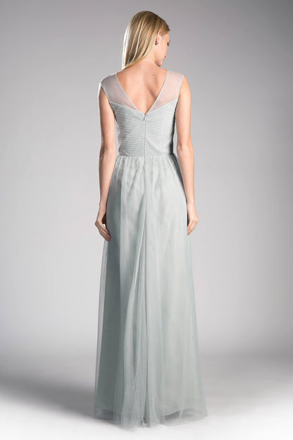 Long Plus Size Formal Dress Bridesmaid Gown Sage