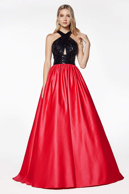 Long Prom Gown Formal Evening Dress - The Dress Outlet Cinderella Divine