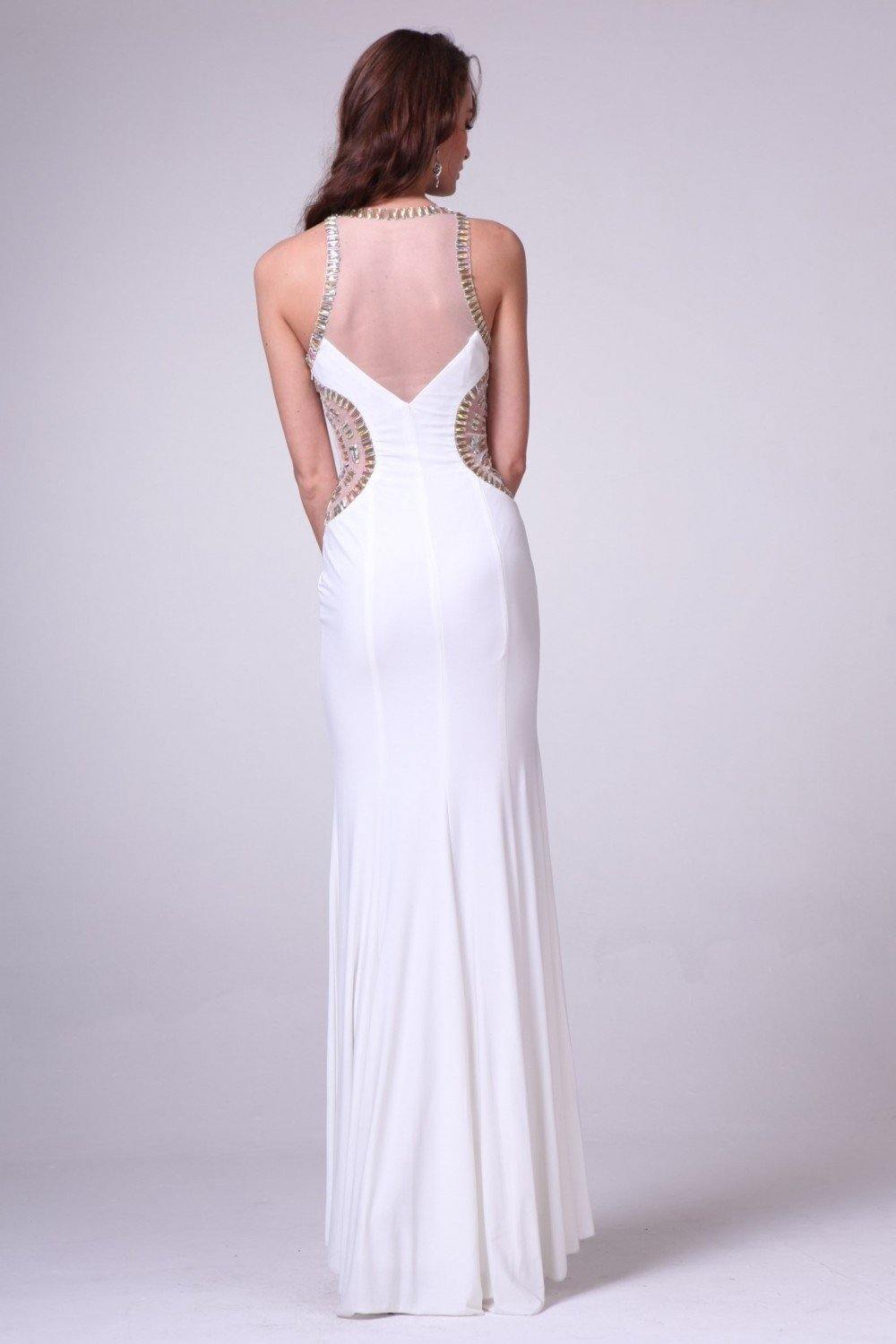 Long Fitted Wedding Dress - The Dress Outlet