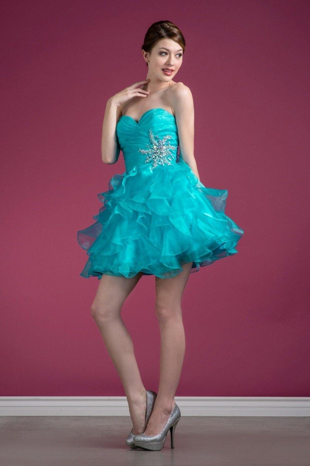 Short Strapless Homecoming Dress - The Dress Outlet Cinderella Divine