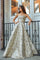 Long Metallic Prom Dress Formal Evening Gown - The Dress Outlet
