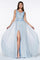 Sleeveless Long Formal Dress Prom with High Slit - The Dress Outlet Cinderella Divine