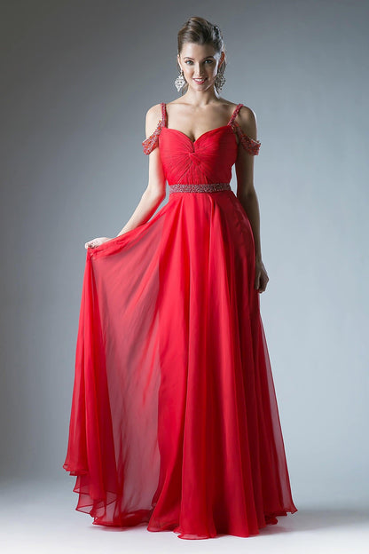 Prom Long Formal Off Shoulder Evening Dress - The Dress Outlet Cinderella Divine