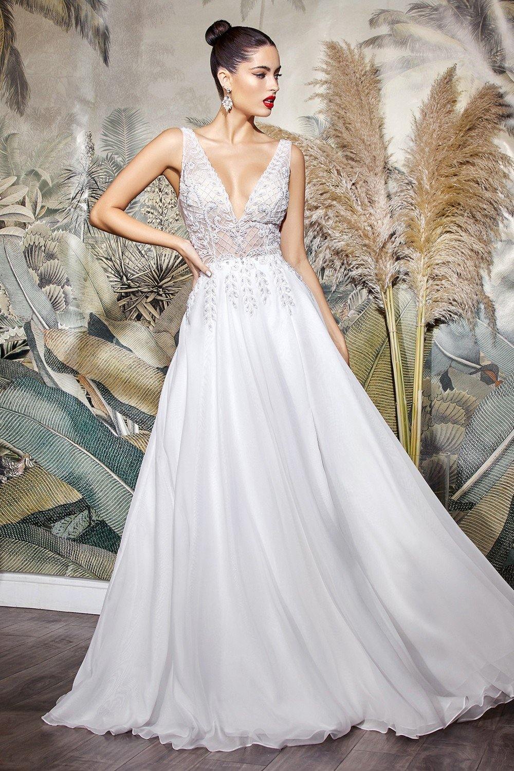 Off White Cinderella Divine TY12 Long Wedding Dress Bridal for $389.0 ...