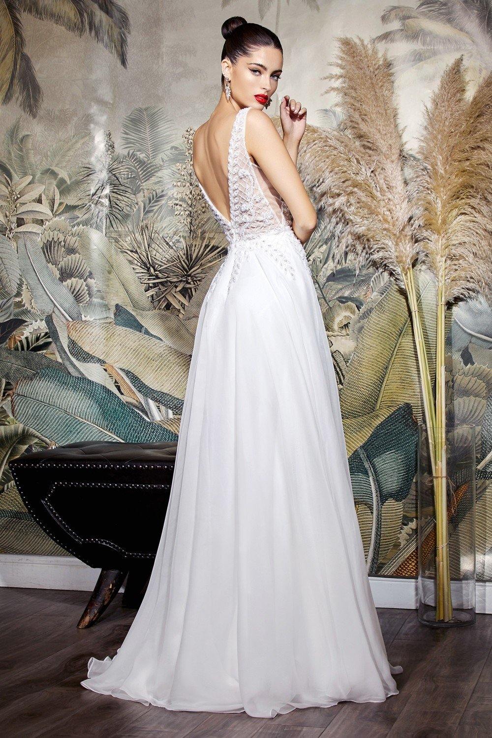 Long Wedding Dress Bridal - The Dress Outlet