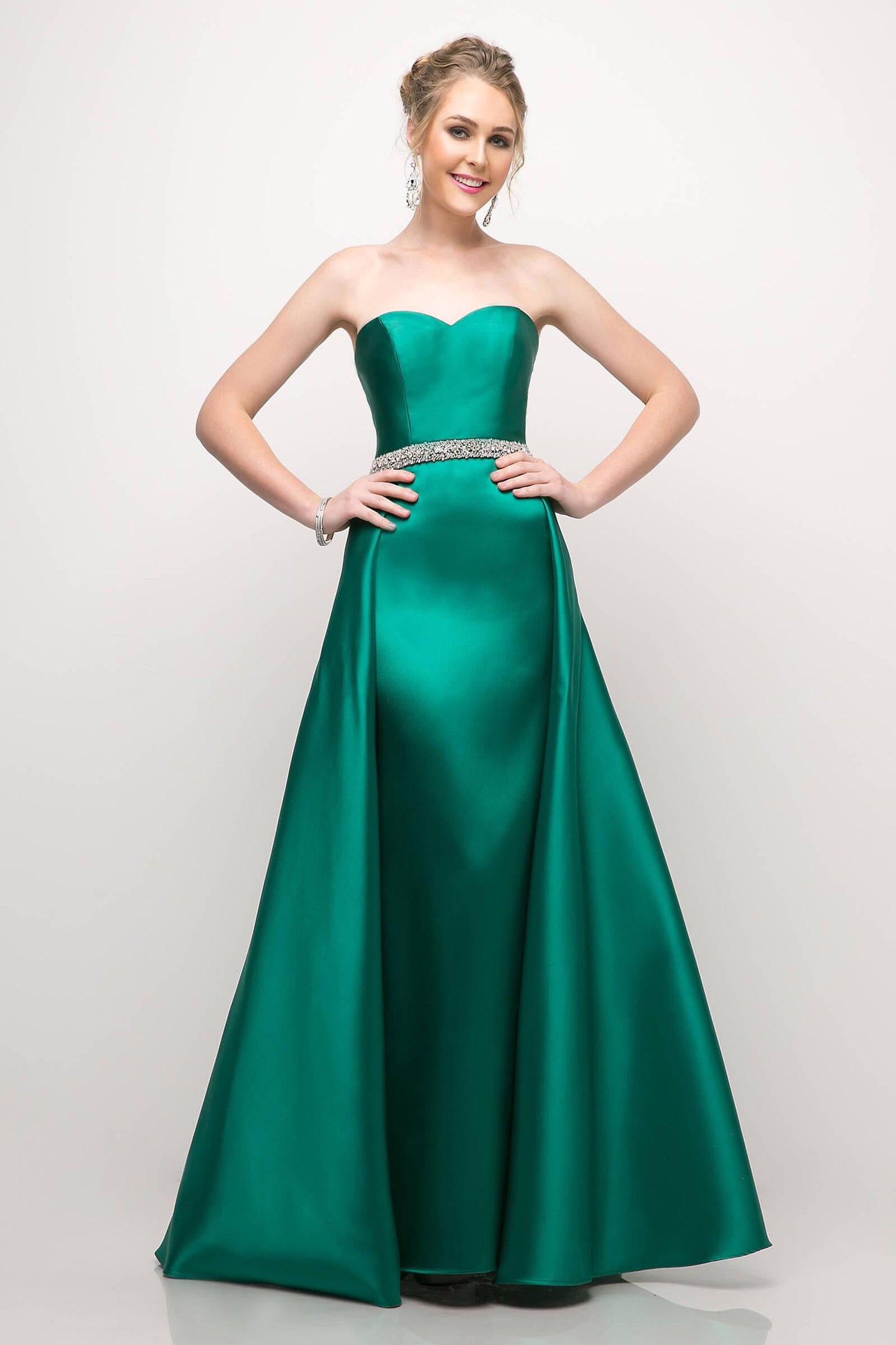 Prom Long Strapless Sweetheart Mikado Ball Gown - The Dress Outlet Cinderella Divine